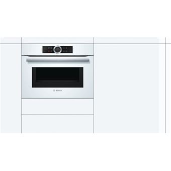 Bosch Serie 8 CMG633BW1 - Four combiné - intégrable - niche - largeur : 56 cm - profondeur : 55 cm - hauteur : 45 cm - blanc polaire