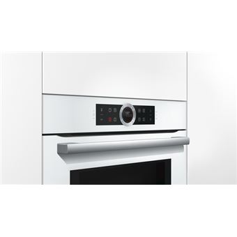 Bosch Serie 8 CMG633BW1 - Four combiné - intégrable - niche - largeur : 56 cm - profondeur : 55 cm - hauteur : 45 cm - blanc polaire