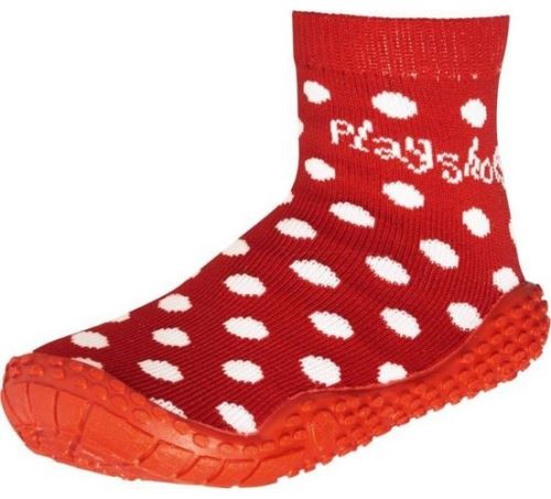 Playshoes chaussettes de bain filles pois rouge/blanc pois rouge/blanc