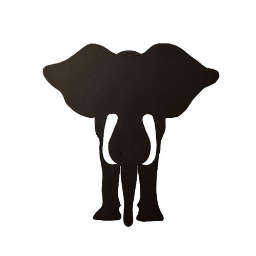 Décoration Murale en Metal Elephant Noir - Art, Maison, Déco - pour séjour, bureau, mur
