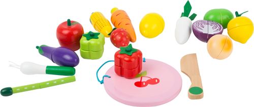 Small Foot fruits et légumes en bois avec aimant 17 pièces