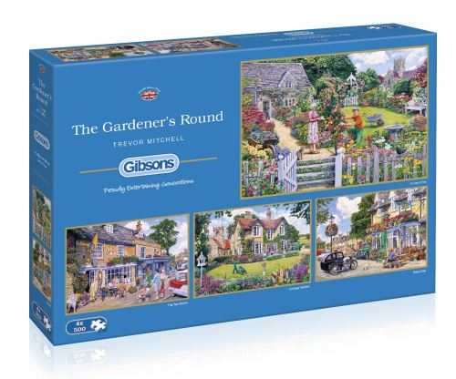 Gibsons « Puzzle rond du jardinier », 4 x 500 pièces