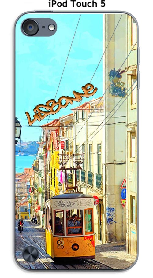 Onozo - Coque Apple iPod Touch 5 design Lisbonne & texte