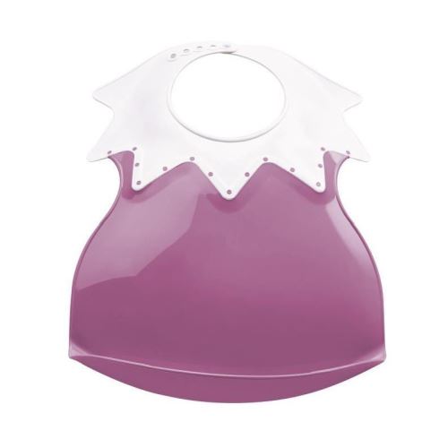 THERMOBABY Bavoir Arlequin avec Récupérateur Rose Orchidée