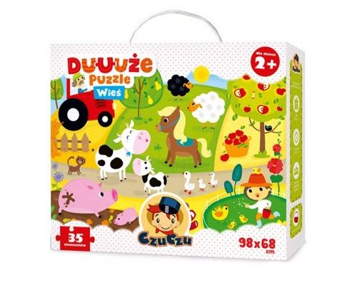 Puzzle 35 Pièces : Puzzle Géant de Sol - Animaux de la Ferme, Czuczu