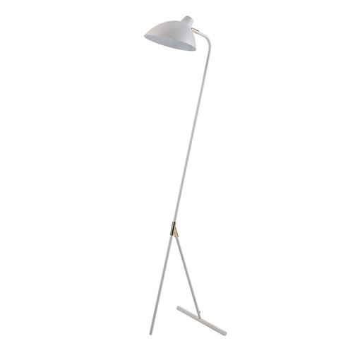 Versanora Delicata lampadaire lampe sur pied lampe de sol blanche dorée