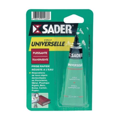 Sader tube colle universelle tout supports - transparen - 30 ml