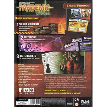 Jeu de cartes Pandemic Au seuil de la catastrophe Extension Asmodée