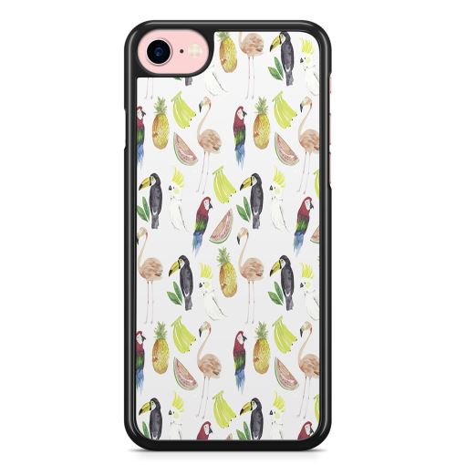 Coque Fifrelin pour iPhone 7 et iPhone 8 Tropical Birds Pineapple Ananas Bananas Bananes