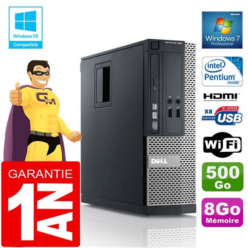 Pc dell 390 sff intel g630 ram 8go disque 500 go graveur dvd wifi w7