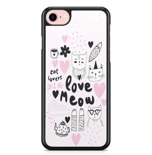 Coque Fifrelin pour iPhone 5C Cat lovers love meow Chats