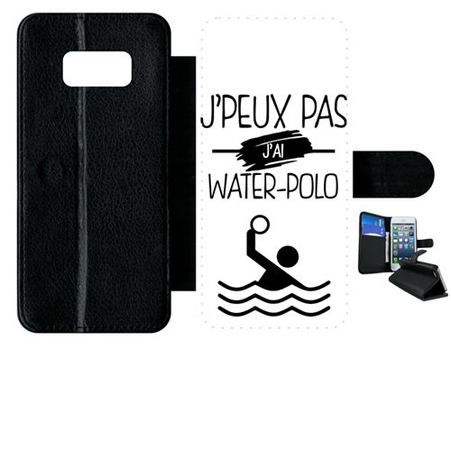 Etui à rabat samsung galaxy s8 j peux pas j ai water polo 1