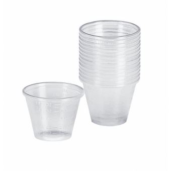 Revell 39065 Mixing Cups - 15-Piece Clear Plastic Paint Mixing Set With Measurement Markings