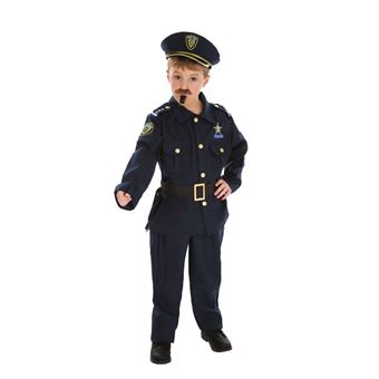 Déguisement Enfant - ALPEXE - Police - Noir - A partir de 5 ans