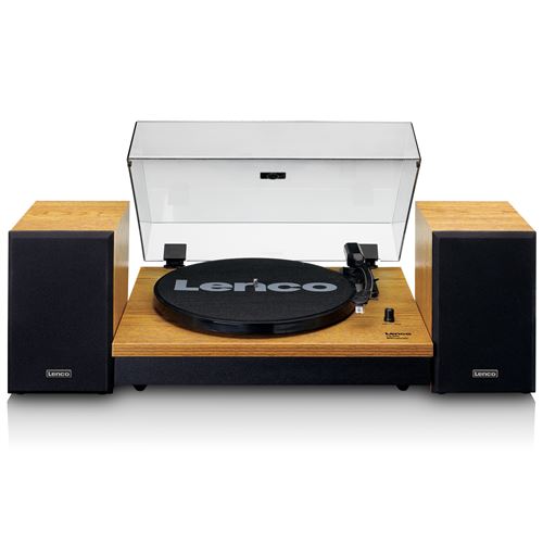 Lenco LS-300 Wood platine vinyle avec enceintes