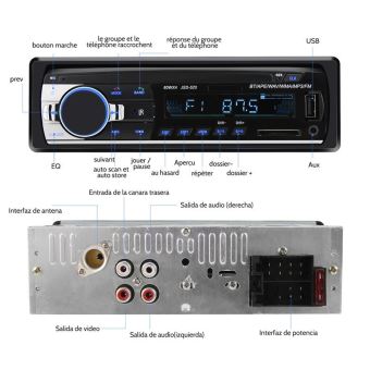 Sans Marque - Autoradio multimédia Audiocore Bluetooth mains
