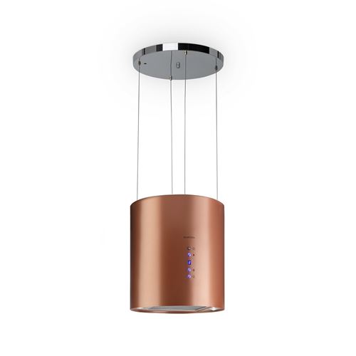 Hotte Aspirante - Klarstein Barett - Hotte En Îlot - Ø35Cm - 558 M³/H - Led - Cuivre