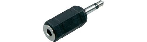 Adaptateur SpeaKa Professional 325121 [1x Jack mâle 3.5 mm - 1x Jack femelle 3.5 mm] 0 m noir