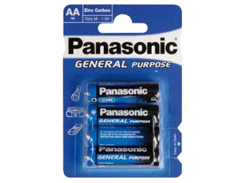 Pack De 4 Piles Panasonic General R6 Mignon Aa - Bleu