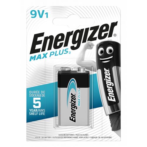 Energizer batteries Max Plus 9V bloc 9V par pièce