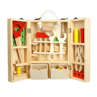 Ensemble d'outils de jeu en bois atelier jouet éducatif précoce à
