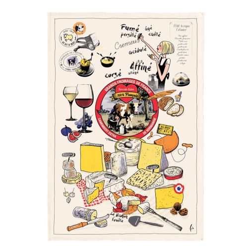 Torchon les grands fromages Winkler