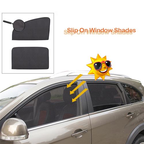 2 x voiture Pare-soleil arrière couverture latérale Fenêtre Enfants Bébé  Max Protection UV Bloc Mesh - Accessoire téléphonie pour voiture à la Fnac