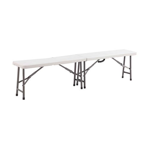 Banc d'appoint pour réception - Pliable - Blanc