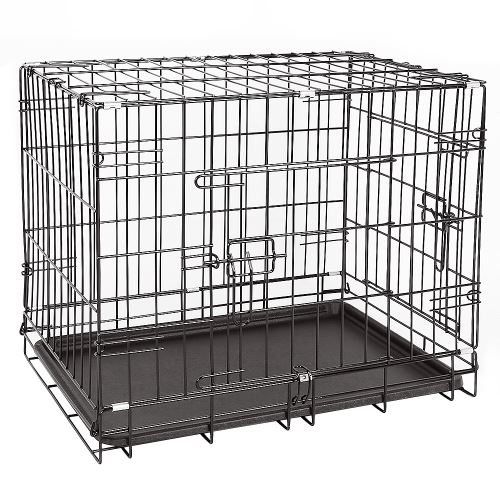 Cage pour chien animaux cage métallique et pliable pour chiens - L 61 x l 46 x H 48 cm