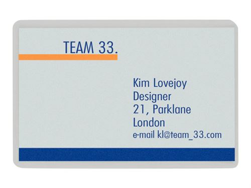 Leitz - Carte laminée - 100 unités