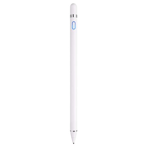 Stylet Smartphone/Tablette/PC à écran tactile Pointe fine Aluminium Blanc