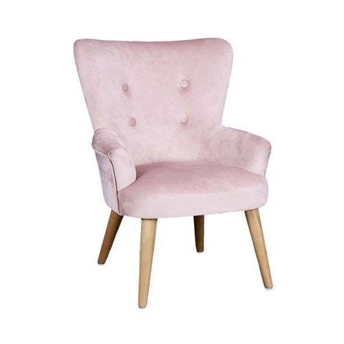 The Home Deco Kids - Fauteuil enfant en velours Helsinki