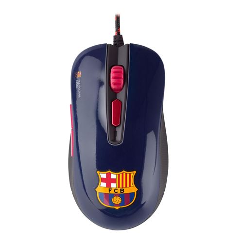 Souris Mars Gaming MMBC, licence officielle FC Barcelona Lassa et Euroleague, capteur optimal 3200 DPI, éclairage RGB