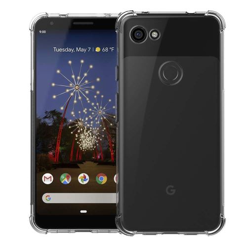 Coque Google Pixel 3A Souple Transparente flexible Bumper en Gel TPU Silicone Invisible Antichoc avec bords renforcés - Accessoires Pochette Case