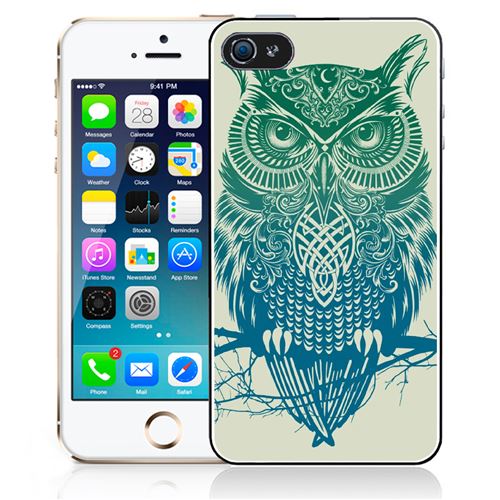 Coque pour iPhone 5C hibou abstrait