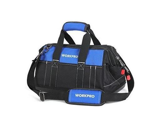 WORKPRO Sac à Outils avec Grande Capacité et Fond Dur Sac Porte-outil 40 cm