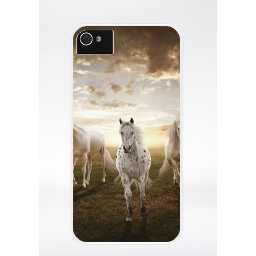 Coque Sunset Horses Compatible Iphone 4 Transparent