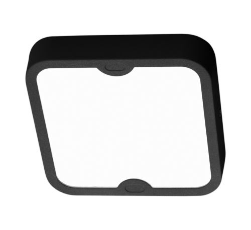 Plafonnier carré extérieur alfena-s led salle de bain c18 cm ip44 - anthracite