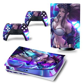 Autocollant Stickers de Protection pour Console Sony PS5 Edition Standard - - Cyberpunk 2077 (TN-PS5Disk-4022) - 1