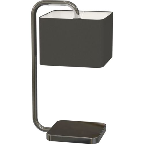 LAMPE DE TABLE SÉRIE CUBE COLLECTION MIRO CHROME ET TISSUS RANEX 6000.477