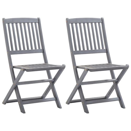 Vidaxl Chaises Pliables D'extérieur (Lot De 2) - Image 2