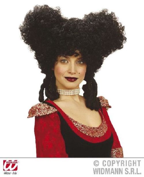 Perruque baroque noire