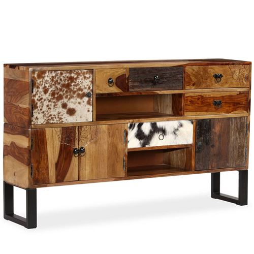 vidaXL Buffet Bois massif de Sesham 140 x 30 x 80 cm