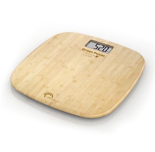 Pèse personne connecté Little Balance 8228 Green Power Bambou