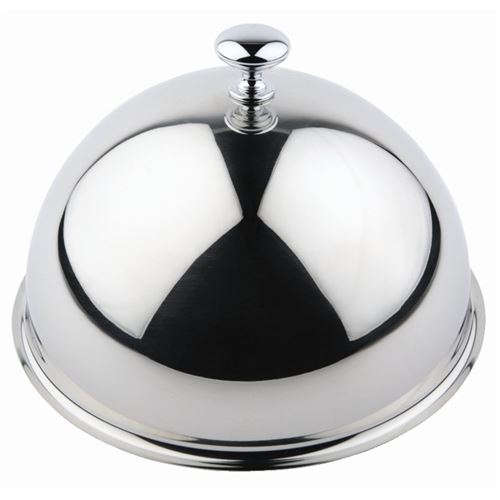 Cloche à assiette inox poli - APS 280 mm - Acier inoxydable