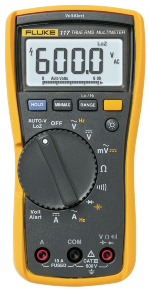 Fluke 117 Multimètre Numérique RMS 6000 Digits 600 Vac 600 Vdc 10 Adc