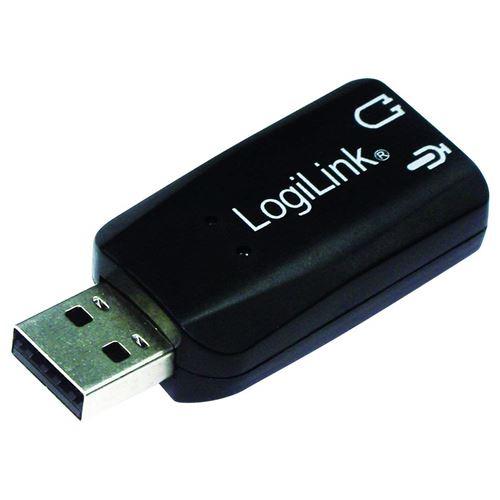 LogiLink UA0053 Adaptateur acoustique USB 2.0 Noir