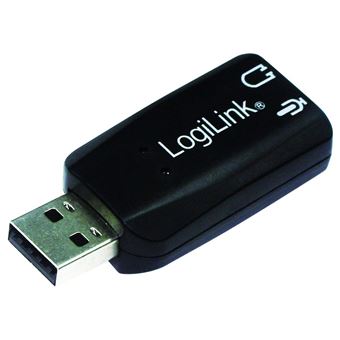 LogiLink UA0053 Adaptateur acoustique USB 2.0 Noir - 1