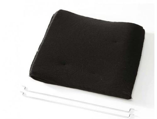 Filtre a charbon avec supports long life (23 x 19,5 x 1 cm) pour hotte elica - h321132