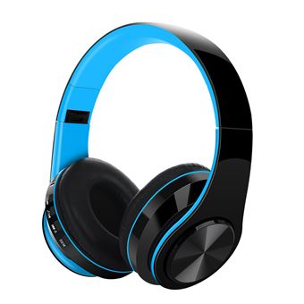 Écouteur Bluetooth Sans fil Stéréo Over-Ear Sport Extérieur-Bleu - 1
